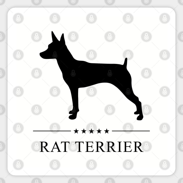 Rat Terrier Black Silhouette Magnet by millersye
